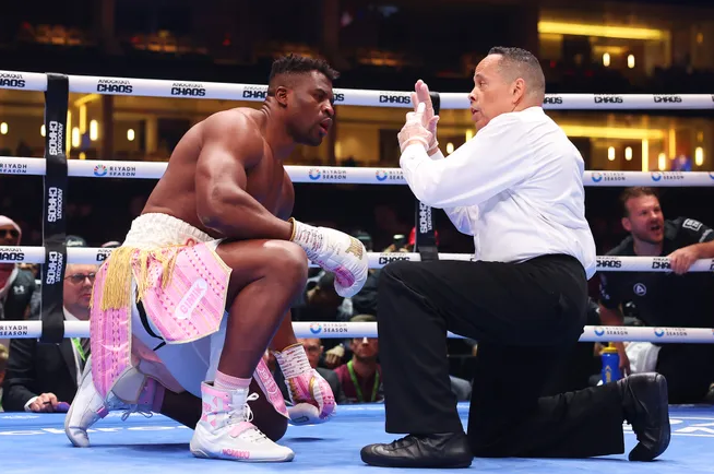 Francis Ngannou can’t remember when he ‘Came back from the stool’ for round two in Anthony Joshua fight