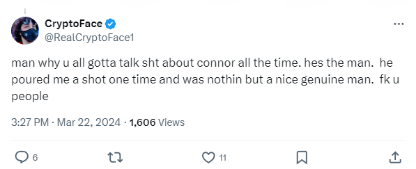 Conor McGregor reaction