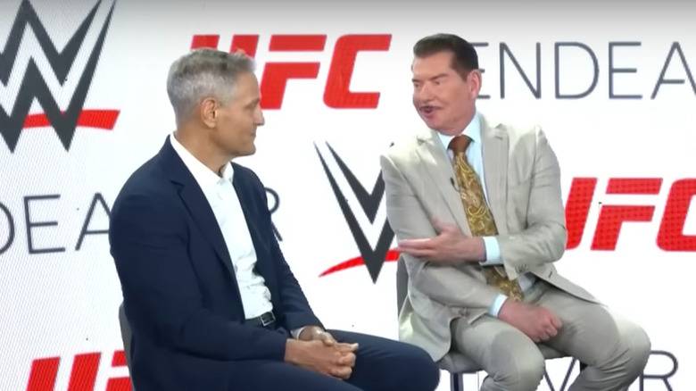 UFC parent company TKO Group will pay $335 million to settle antitrust lawsuit over fighter pay 4 Vince McMahon with Ari Emanuel
