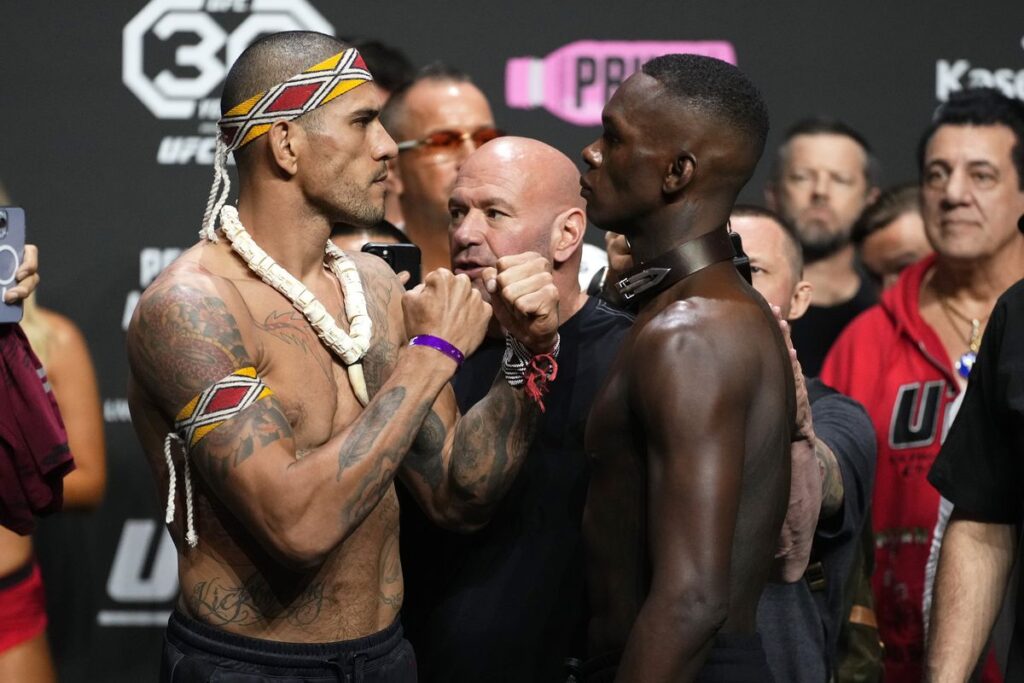 Alex Pereira offers a sassy response to Jamahal Hill getting advice from Israel Adesanya ahead of UFC 300 3 Alex Pereira and Israel Adesanya