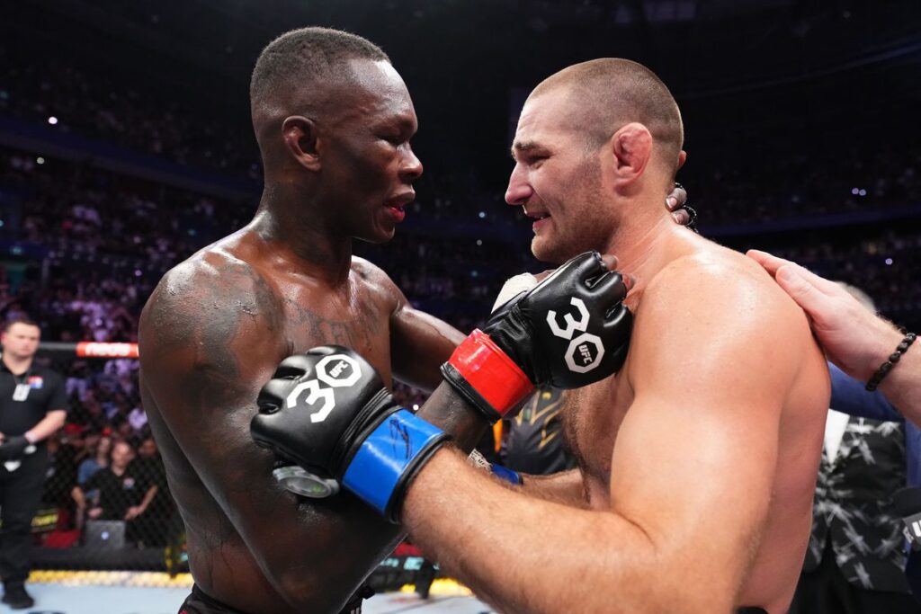 Israel Adesanya and Sean Strickland