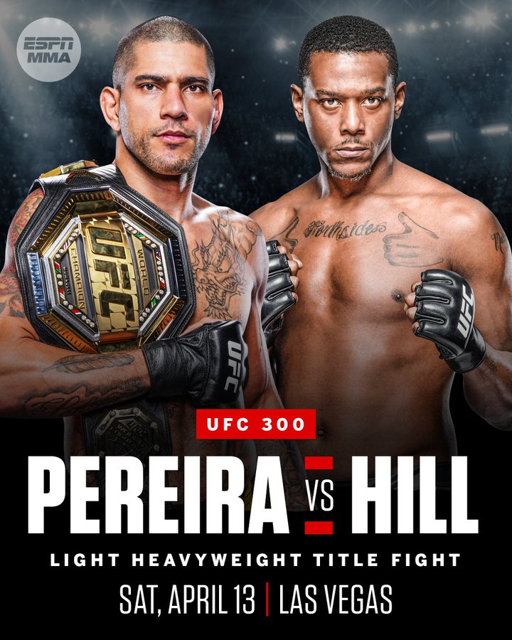 Alex Pereira offers a sassy response to Jamahal Hill getting advice from Israel Adesanya ahead of UFC 300 2 Alex Pereira vs. Jamahal Hill