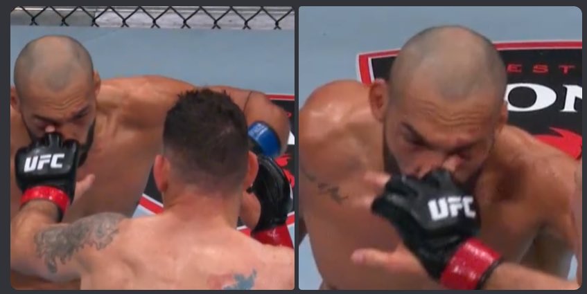 Chris Weidman continues to defend his double eye-poke victory over Bruno Silva: 'MMA is a tough sport' 2 GJ LJcQW4AATV h