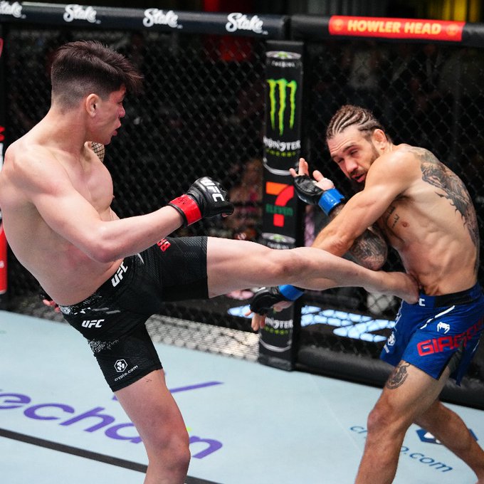 Ignacio Bahamondes scores vicious walk-off head kick KO against Christos Giagos - UFC Vegas 90 Highlights 2 Ignacio Bahamondes
