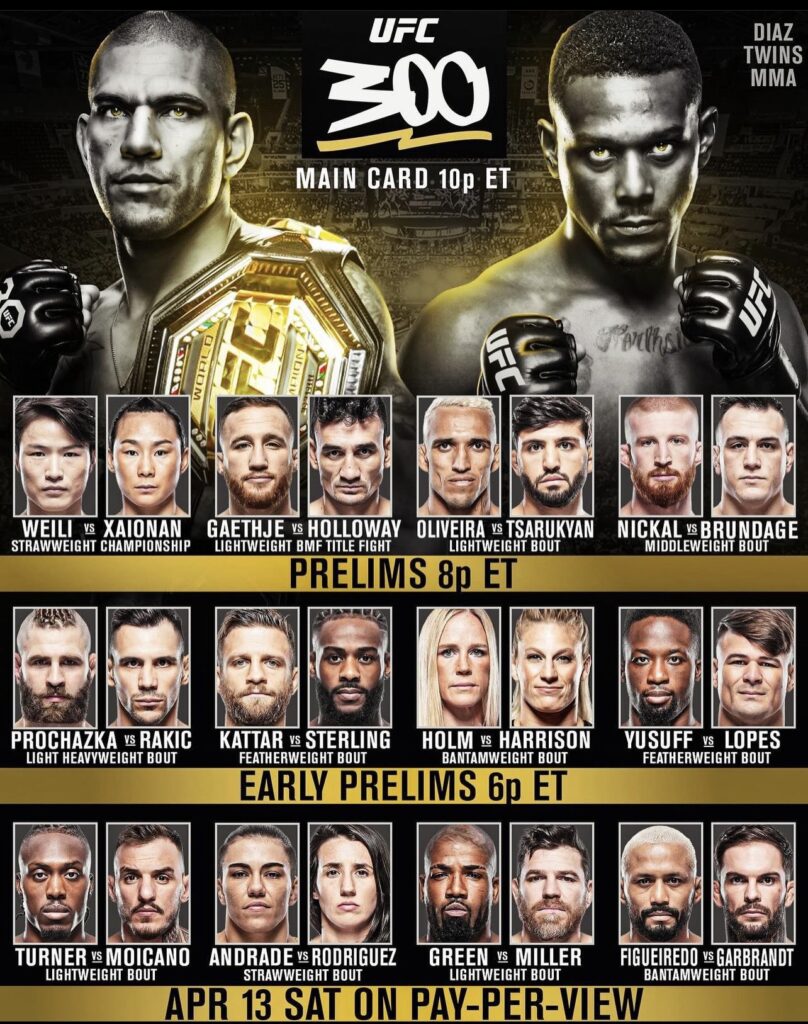 Custom UFC 300 fight shorts unveiled for Alex Pereira, Max Holloway, and more 5 UFC 300