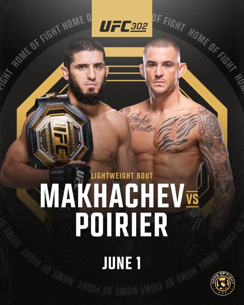 Islam Makhachev vs. Dustin Poirier poster