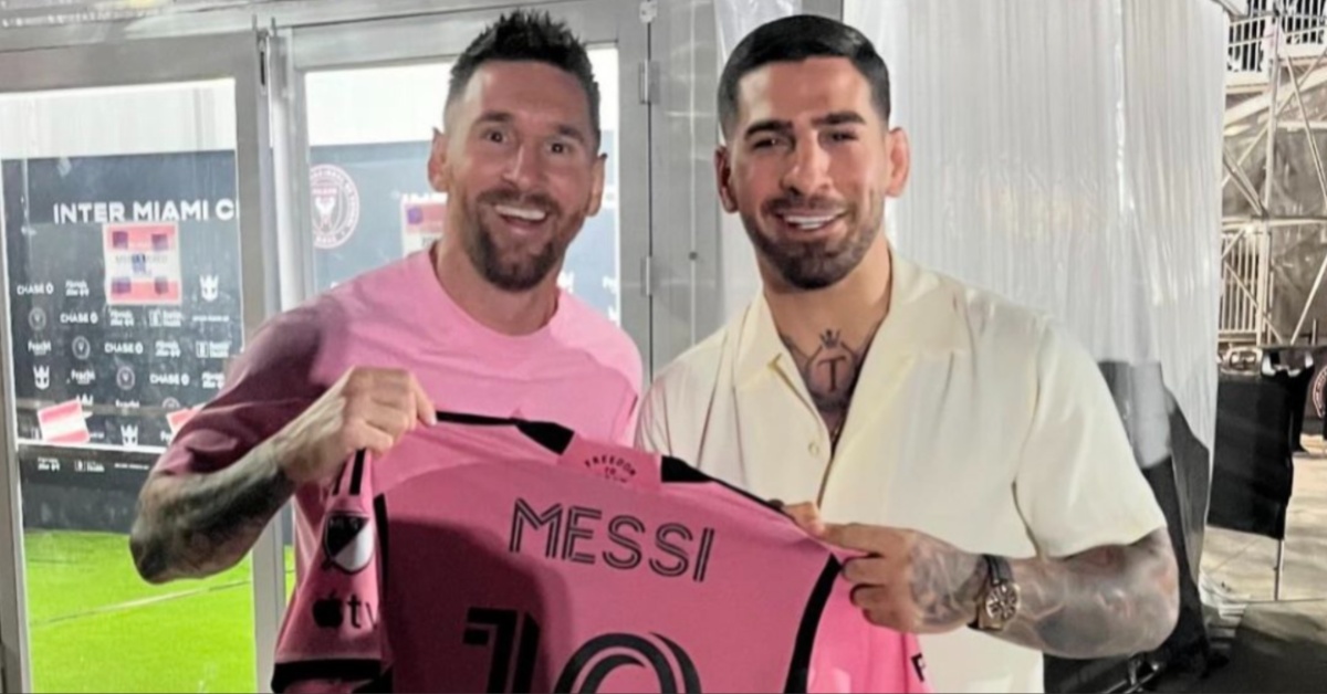 UFC featherweight champion Ilia Topuria links up with soccer superstar Lionel Messi in Florida