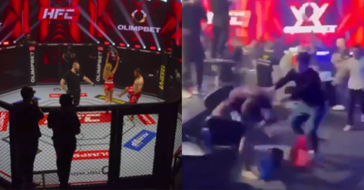 Video – Iranian MMA fighter kicks ring card girl before being TKO’d and beaten up by the crowd