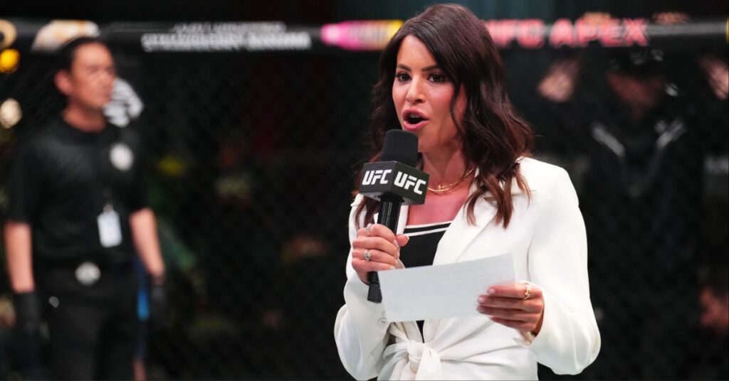 Charly Arnolt makes history as first female UFC announcer replaces hoarse Joe Martinez at UFC Vegas 91