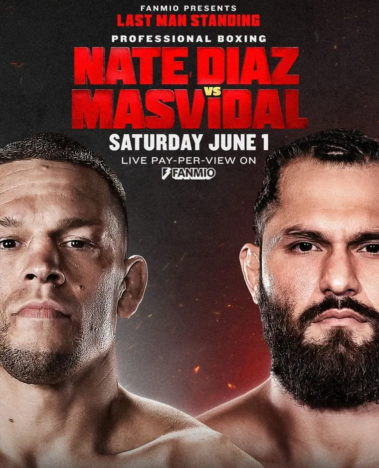 Nate Diaz vs Jorge Masvidal Poster
