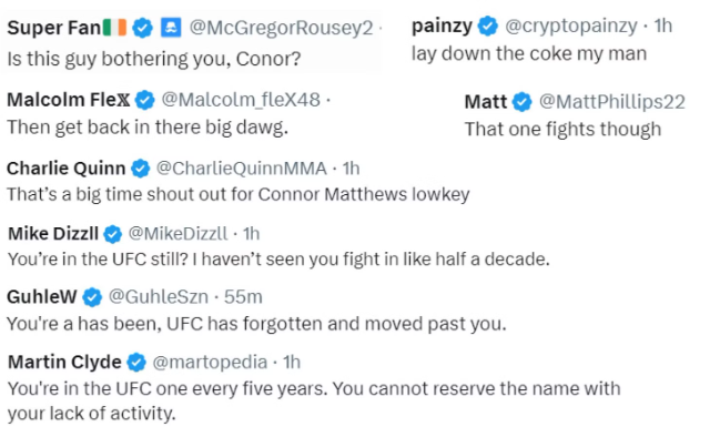 Conor McGregor reactions