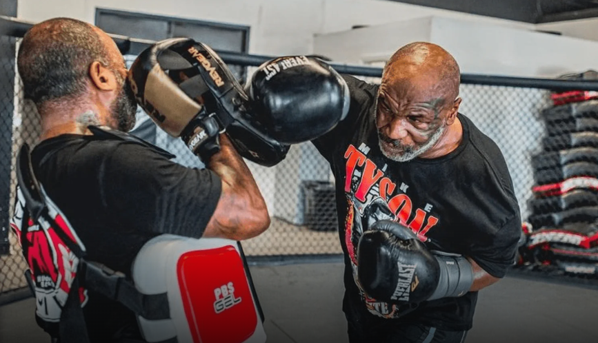 Mike Tyson training