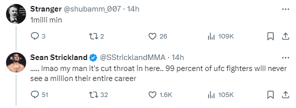 Sean Strickland turned down lowball offer to fight Paulo Costa at UFC 302: 'It's cut throat in here' 5 Sean Strickland