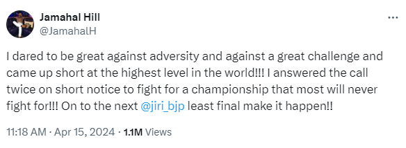 Rejected! Jiri Prochazka declines Jamahal Hill's post-UFC 300 callout: 'I'd like to fight for the title' 3 Jamahal Hill challenges Jiri Prochazka