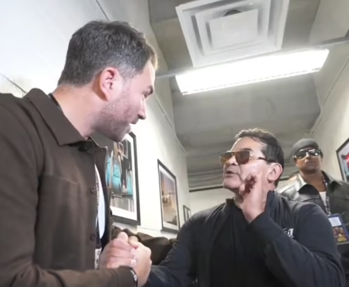 Eddie Hearn and Ryan Garcia's father get into nasty verbal altercation following Devin Haney fight 2 Eddie Hear and Ryan Garcia's father