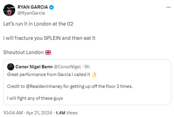 Eddie Hearn and Ryan Garcia's father get into nasty verbal altercation following Devin Haney fight 4 Ryan Garcia