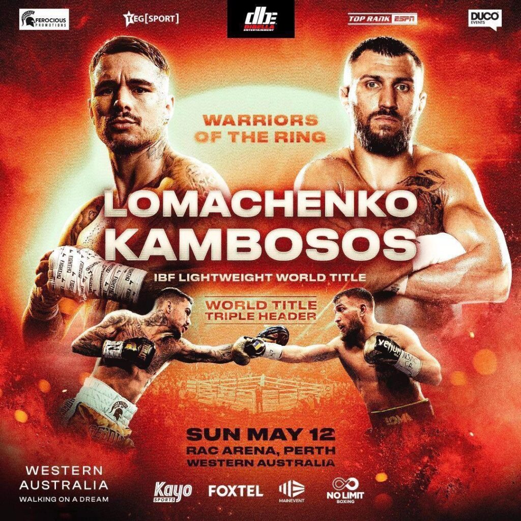 Vasiliy Lomachenko vs. George Kambosos Jr: Fight Card, Betting Odds, Start Time 2 Vasiliy Lomachenko vs. George Kambosos Jr Poster