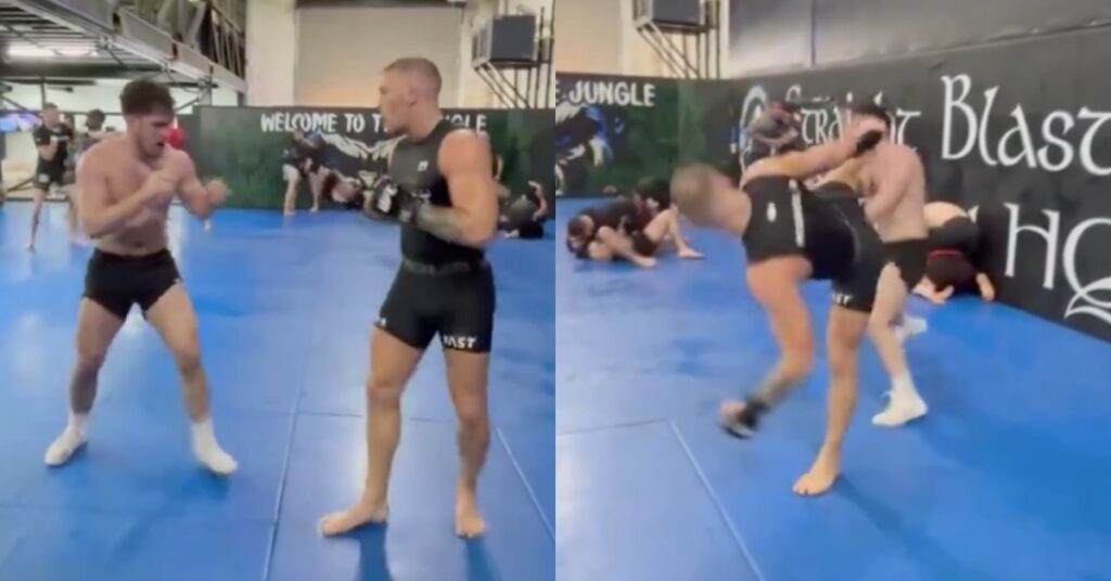 Conor McGregor shows off new kick-heavy sparring ahead of UFC 303 he's looking smooth with it