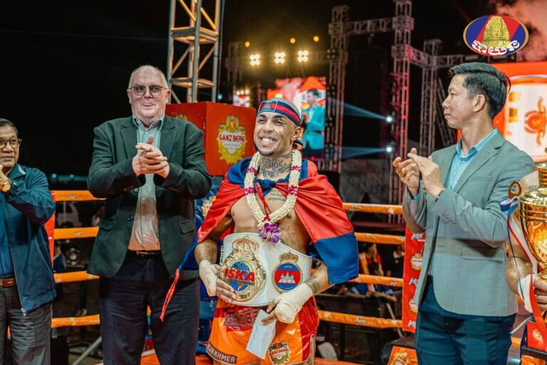 Thiago Teixeira wins ISKA middleweight title at IDOL Kun Khmer – Highlights