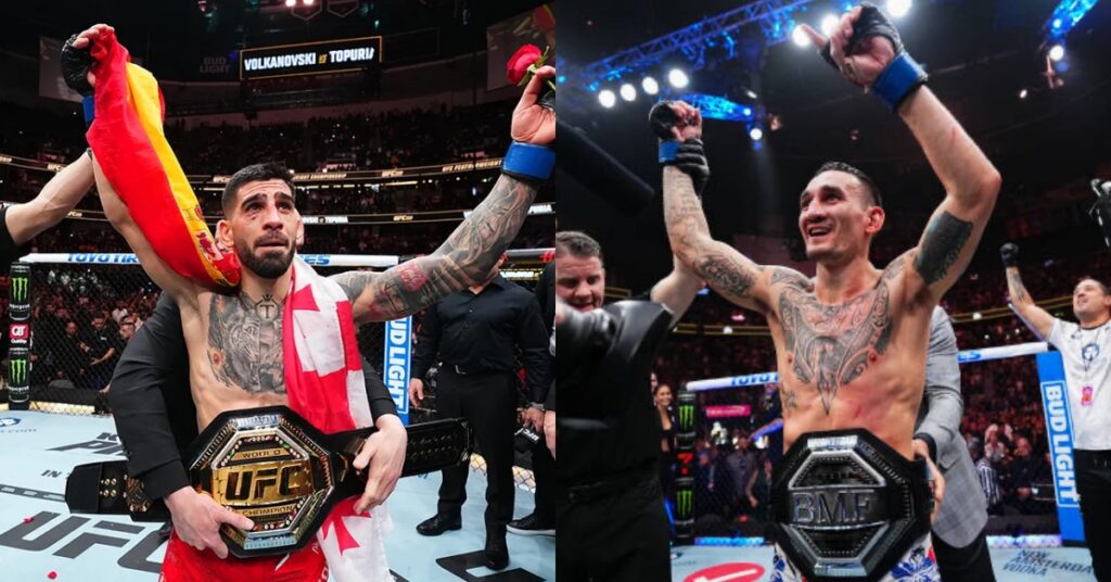Ilia Topuria left unimpressed by Max Holloway after UFC 300 win he will have to go back in line