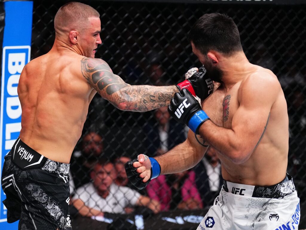 Dustin Poirier refused to give up on guillotine after being told 'no more' by coach Mike Brown at UFC 299 2 Dustin Poirier