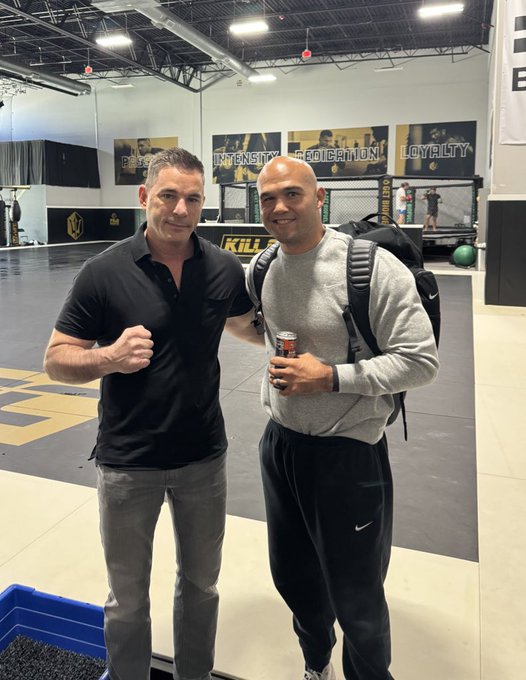 Robbie Lawler with BKFC president David Feldman