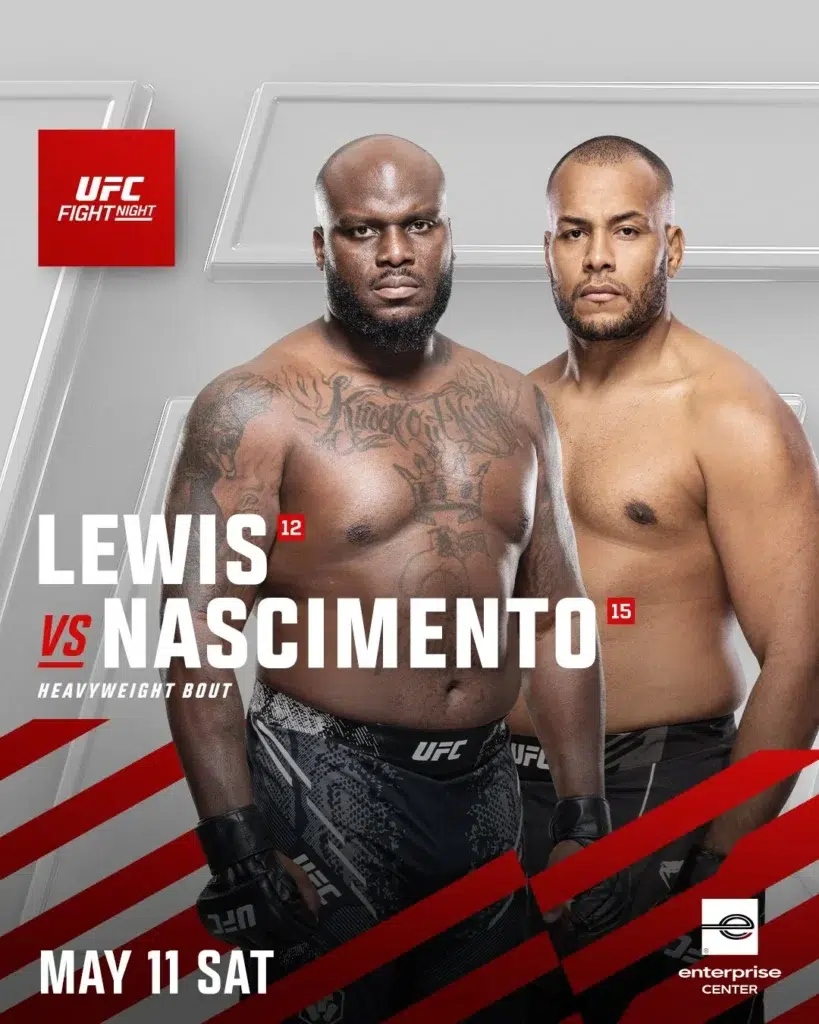 UFC Fight Night: Derrick Lewis vs. Rodrigo Nascimento Fight Card, Betting Odds, Start Time 2 Lewis vs Nascimento Poster