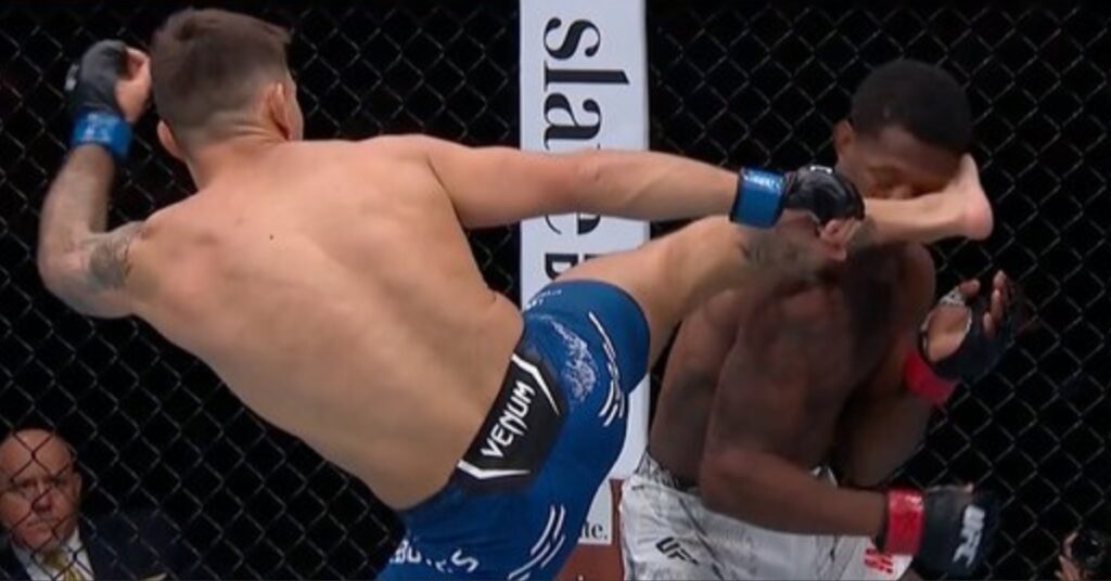 Esteban Ribovics scores insane 37-Second head kick KO against Terrance McKinney - UFC St. Louis Highlights