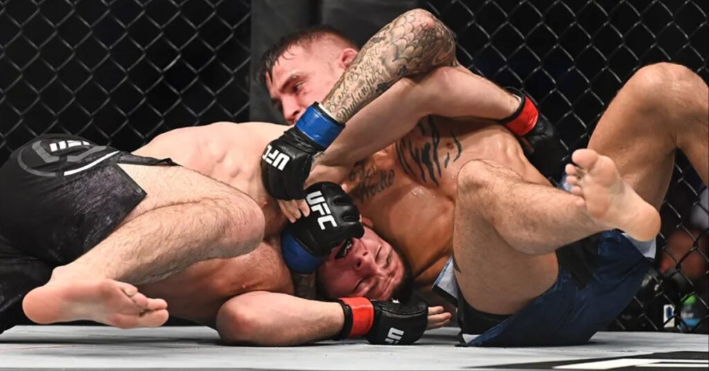 Khabib Nurmagomedov reveals 'Clear plan' for Islam Makhachev to finish Dustin Poirier in UFC 302 title fight 3 Khabib Nurmagomedov allowed Dustin Poirier to put him in guillotine choke in 2019 title fight he told me