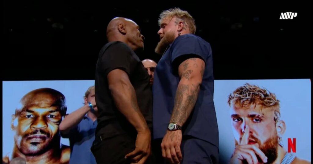 Watch - Jake Paul and 'Iron' Mike Tyson face off ahead of their highly anticipated fight on July 20