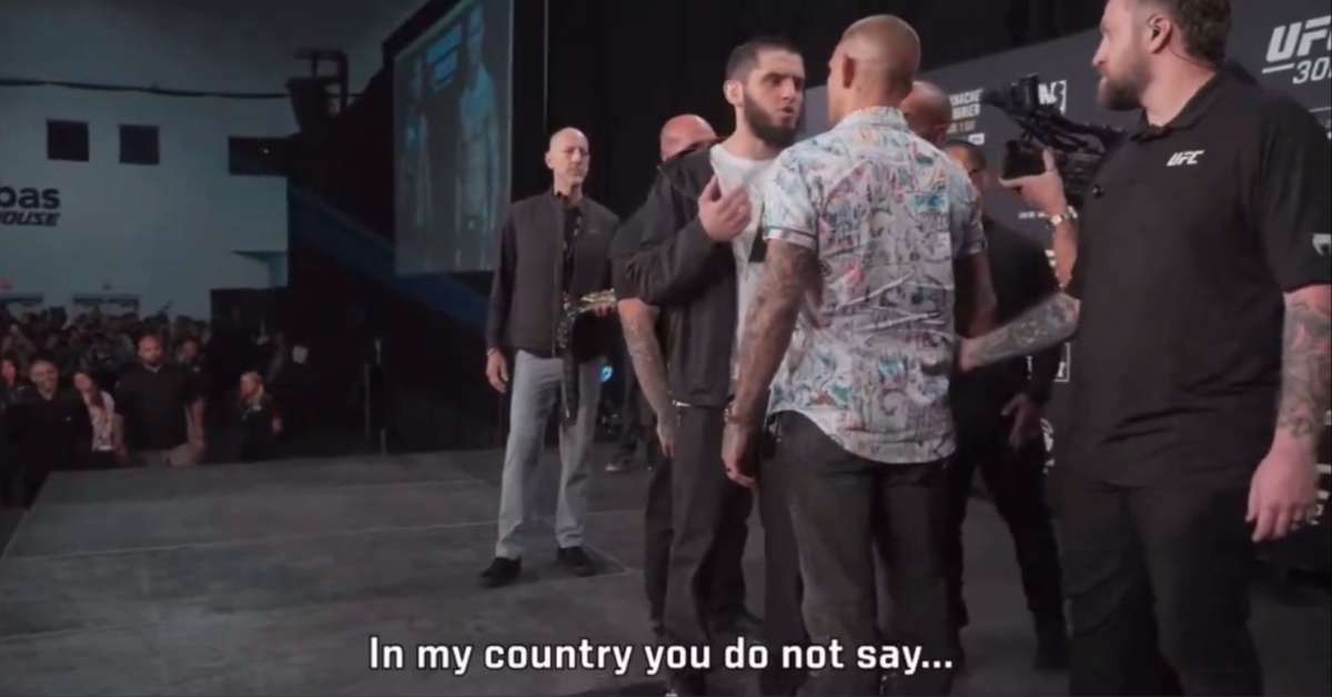 Video – New footage shows UFC 302 star Islam Makhachev warn Dustin Poirier against trash talk: ‘Don’t say that’