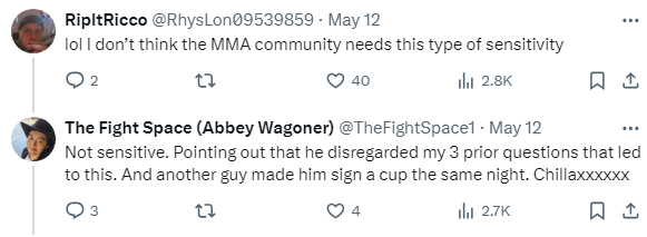 MMA journalist who asked Dana White about being branded snaps back at Ariel Helwani amid criticism 9 Dana White