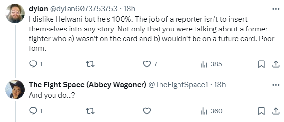 MMA journalist who asked Dana White about being branded snaps back at Ariel Helwani amid criticism 11 image 43