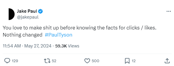 Jake Paul on Mike Tyson