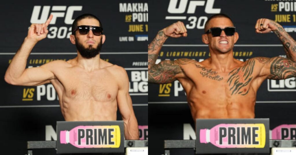 Islam Makhachev and Dustin Poirier successfully make weight for UFC 302 title fight as bout becomes official