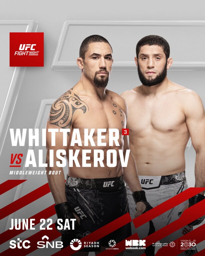 Robert Whittaker reacts to Khamzat Chimaev's UFC Saudi Arabia withdrawal: 'It was a little frustrating' 4 Robert Whittaker
