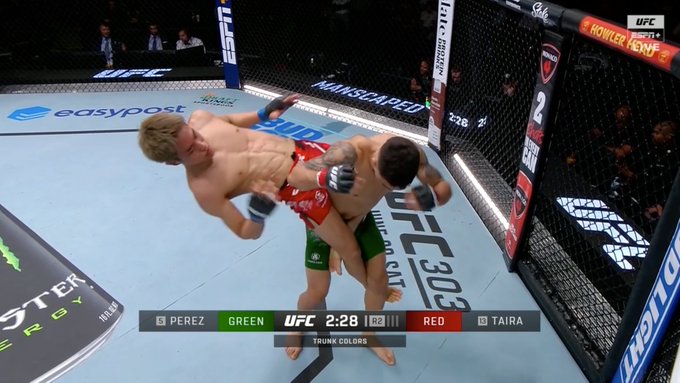 Tatsuro Taira scores second-round TKO as Alex Perez suffers horrific knee injury - UFC Vegas 93 Highlights 2 Tatsuro Taira