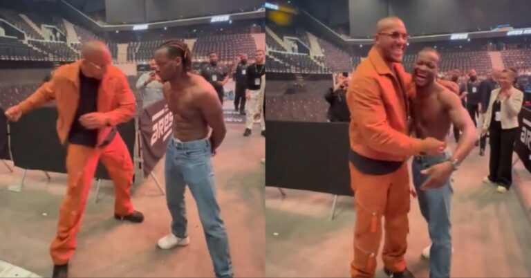 Video - 'Pillow Hands' Ciryl Gane fails to make man flinch with three stiff body shots