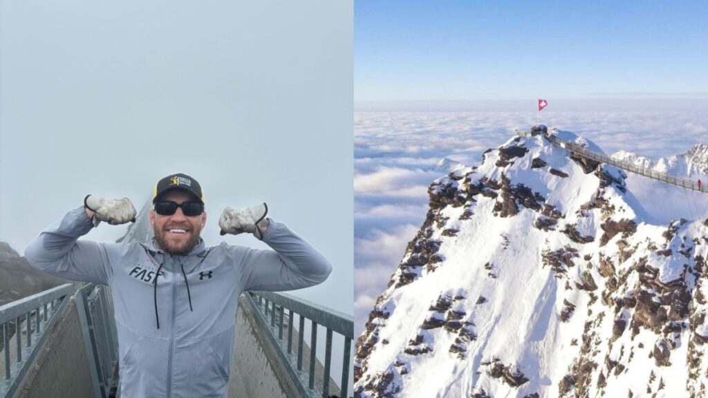 Video - Conor McGregor makes journey to Glacier 3000 in Switzerland: 'Who gets high like the Mac daddy?' 2 Conor McGregor Glacier 3000