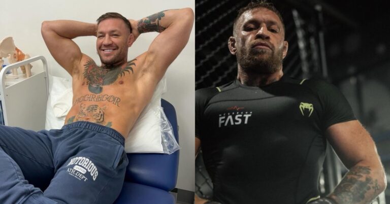 Conor McGregor all smiles as he poses in medical examination room amid UFC 303 fight fiasco