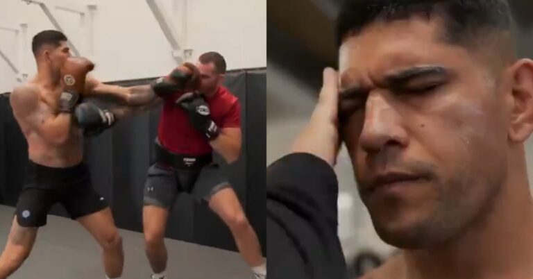 Alex Pereira spars 6ft 6in heavyweight boxer Demsey McKean before UFC 303 fight with Jiri Prochazka