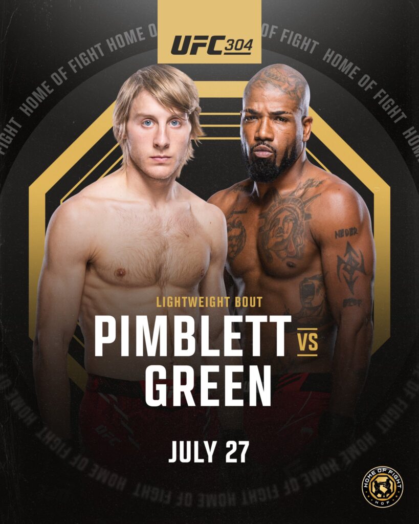 UFC 304 Event Breakdown: Edwards vs. Muhammad & More 4 Bobby Green vs Paddy Pimblett