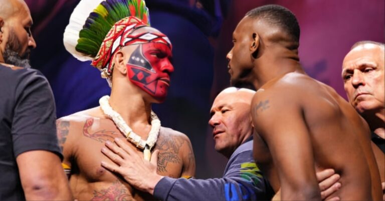 Alex Pereira offers Jamahal Hill title fight rematch with UFC 311 win: 'Dad will give you a second chance'