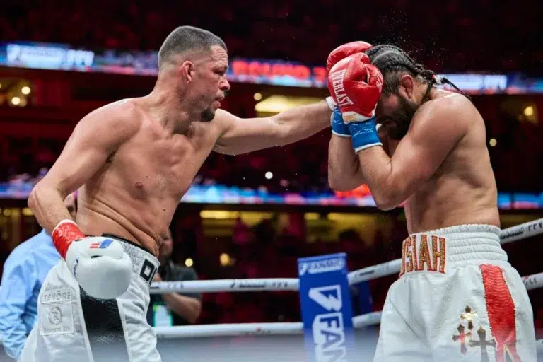 Jorge Masvidal gained almost 30 pounds after weigh ins for Nate Diaz Boxing fight: ‘He still couldn’t drop him’