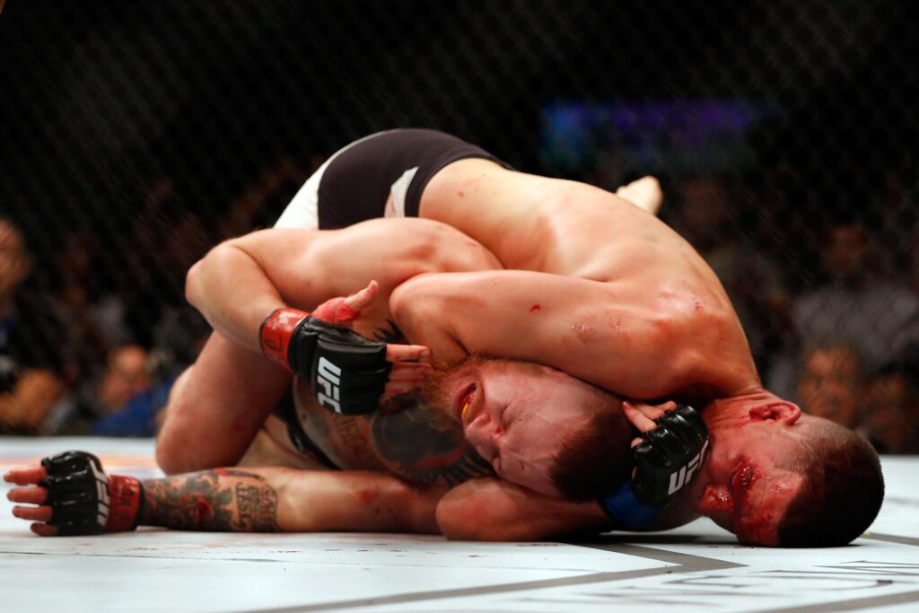 Biggest Upsets in UFC History 6 Nate Diaz vs. Conor McGregor UFC 196