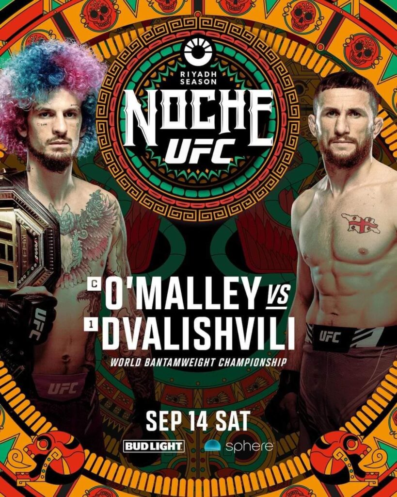 Noche UFC 306: Sean O'Malley vs Merab Dvalishvili - Fight Card, Betting Odds, Start Time 2 Sean O'Malley vs Merab Dvalishvili