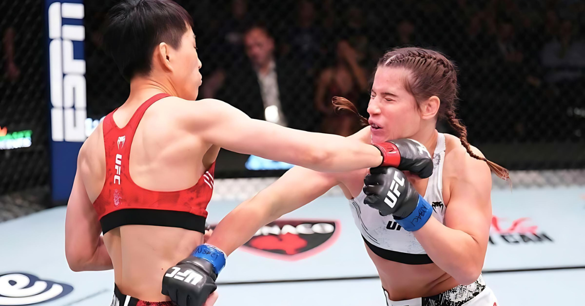 Watch: Wang Cong's Viral One Punch Knockout in her UFC Debut 1 wang cong UFC KO