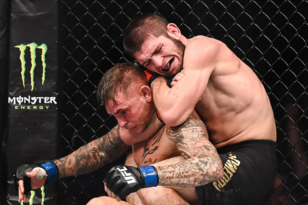 Top 5 Most Iconic Moments in Khabib Nurmagomedov's Career 2 khabib nurmagomedov dustin poirier ufc 242 18