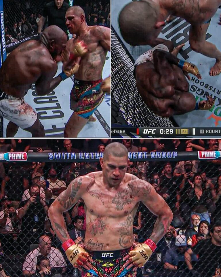 Alex Pereira TKOs Khalil Rountree In Bloody Brawl To Retain Light Heavyweight Title UFC 307
