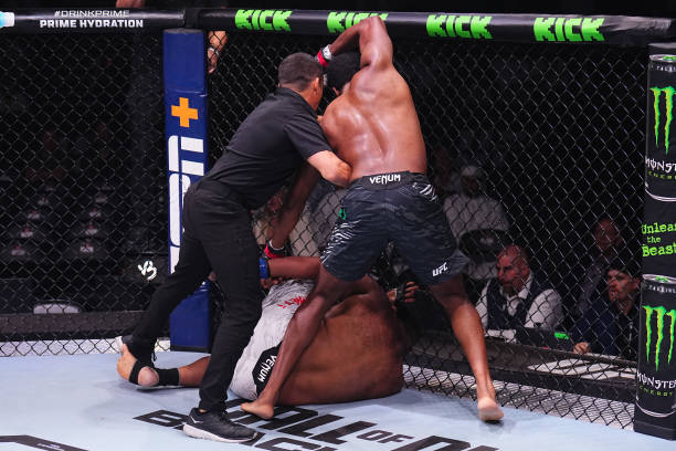 Kennedy Nzechukwu lands dominant first round knockout over Chris Barnett - UFC 308 Highlights 3 barnett
